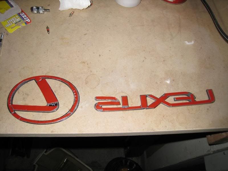 DIY Dark Chrome Emblem Painting Lexus IS Forum